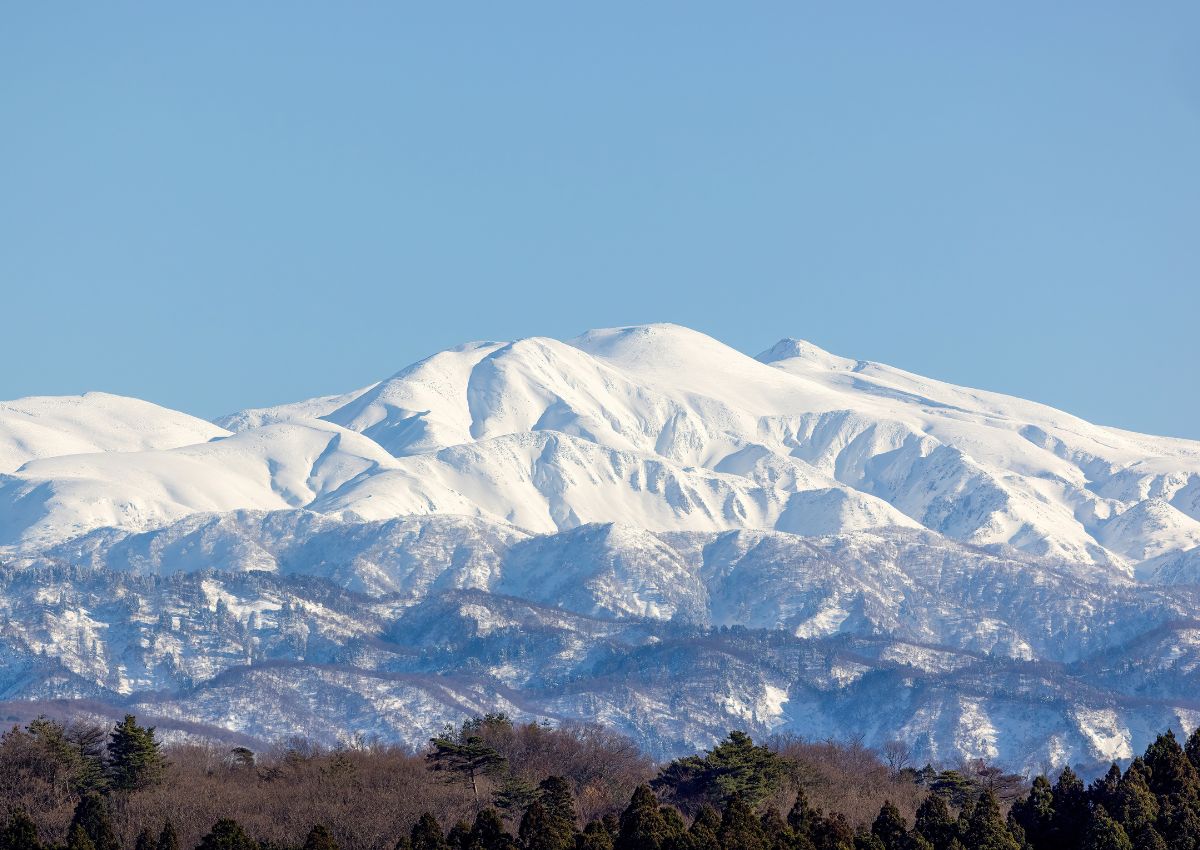 Mt Hakusan på vintern, Ishikawa