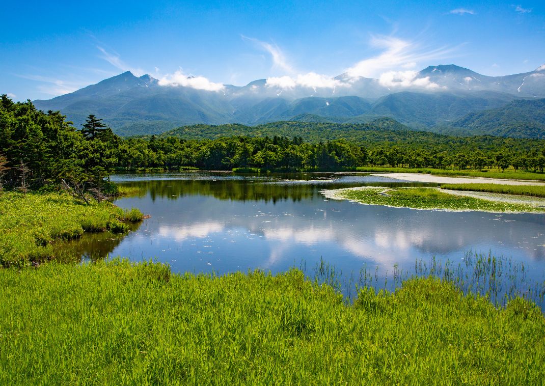 Vy över Shiretoko National Park