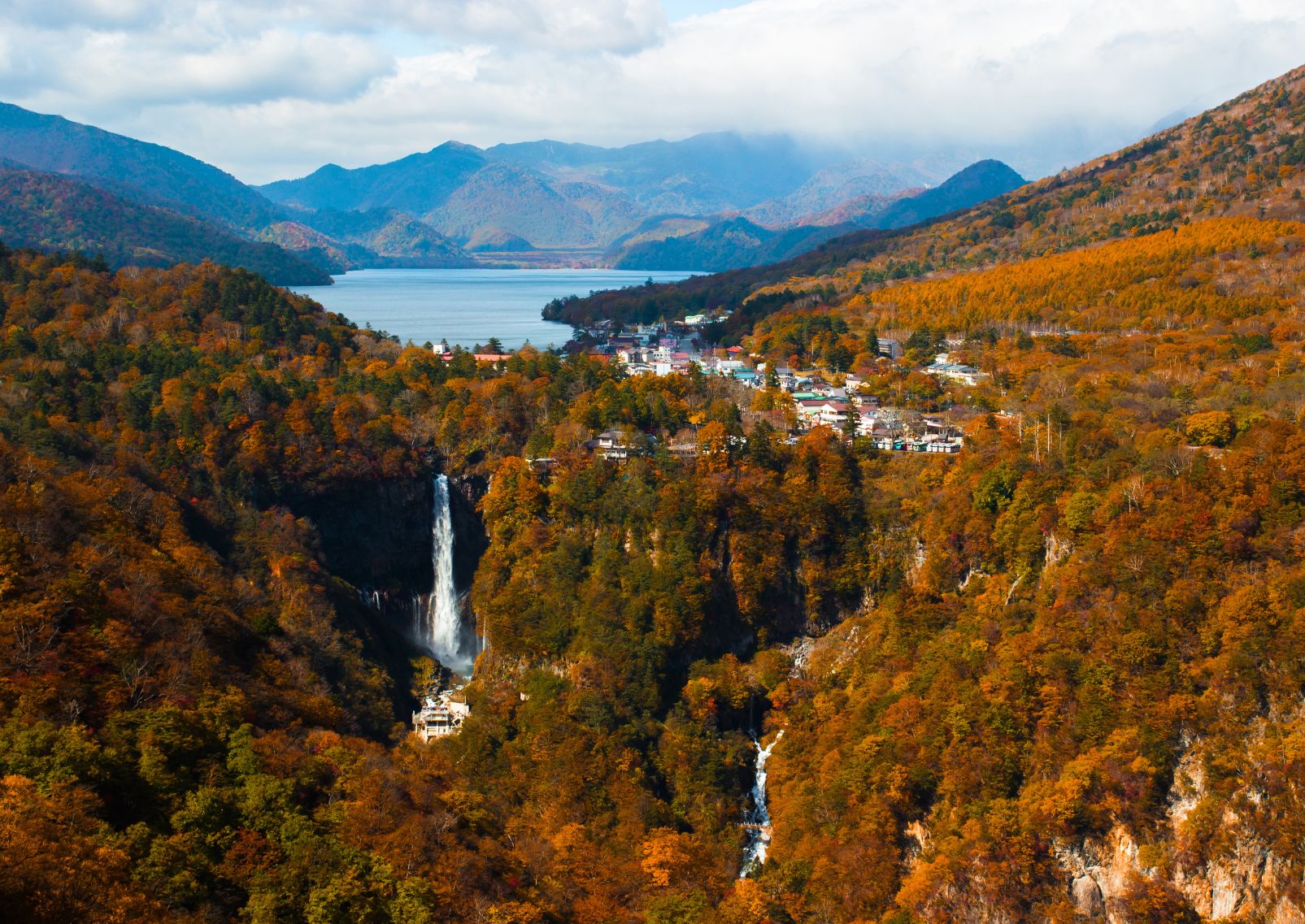 Kegonfallen i Nikko Nationalpark, Japan