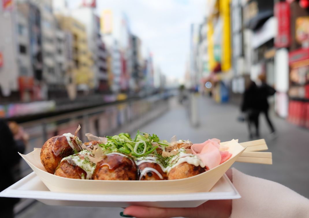 Takoyaki gatumat, Osaka, Japan