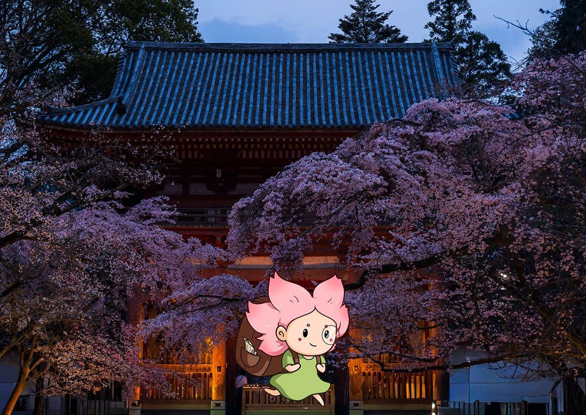 Japanspecialists maskot Mono-chan på äventyr i Japan.