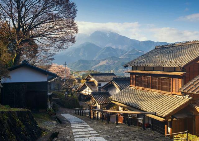 Utsikt från Magome-juku