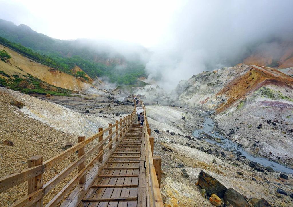 Helvetesdalen i Noboribetsu, Shikotsu-Toya nationalpark