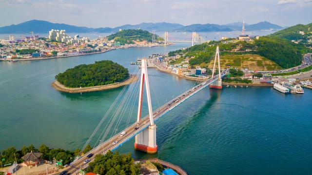 Utsikt över Yeosu