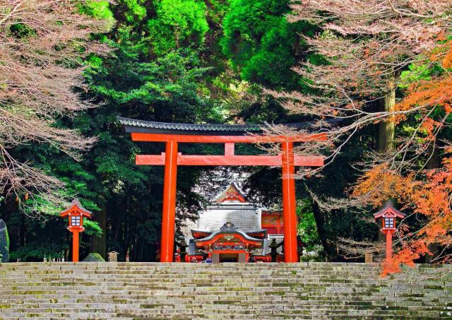 Kirishima Jingu Shrine torii grind