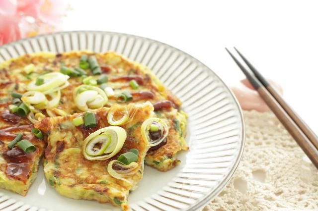 Negiyaki mat pannkaka