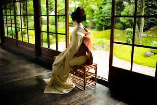 Maiko-middag i Kyoto