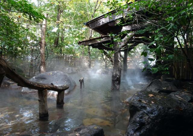 Varma källor i Kurokawa Onsen