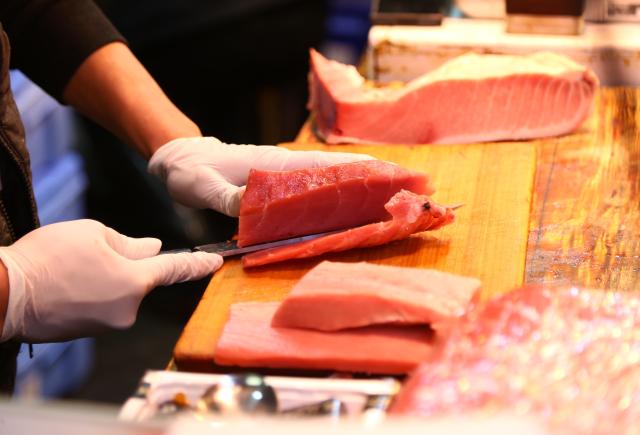 Tsukiji fiskmarknad, Tokyo