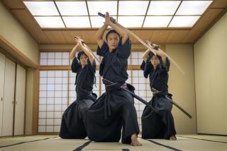 Samurajer övar kendo