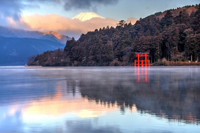 Hakone med Fuji-berget i horisonten 