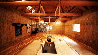 Ainu kultur traditionellt rum