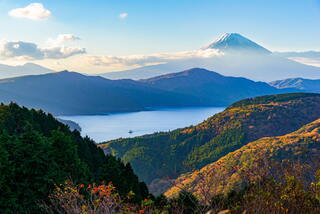 Ashi-sjön med Fuji-berget, Hakone