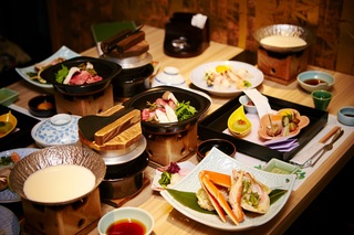 Kaiseki-måltid i ett ryokan