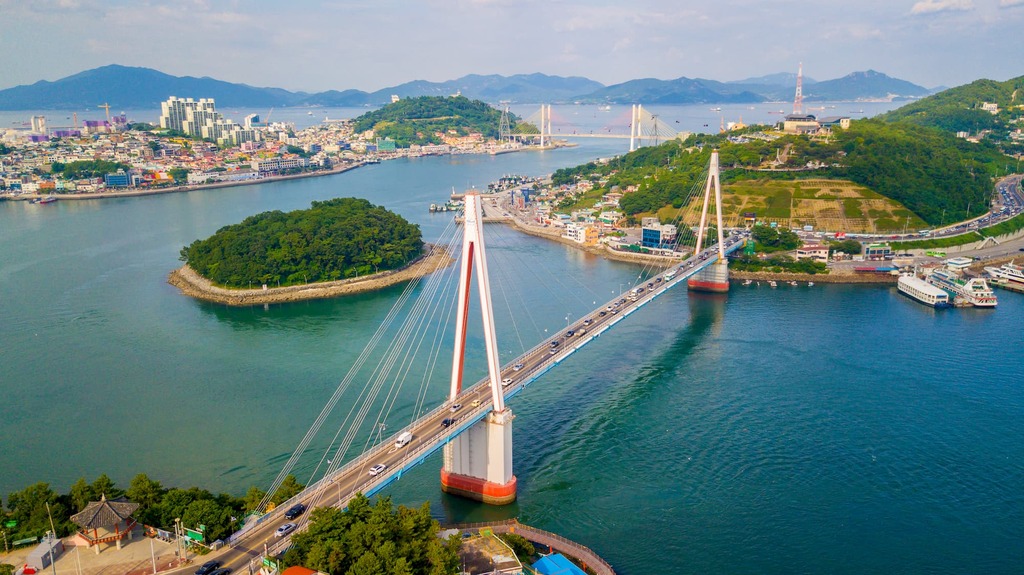 Utsikt över Yeosu