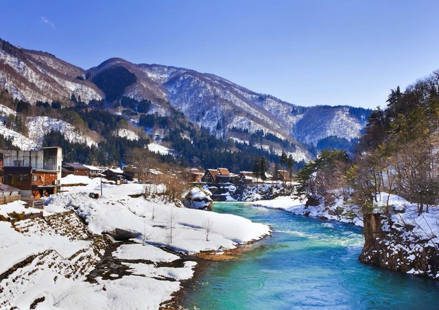 Floden Shogawa, byn Ogimachi