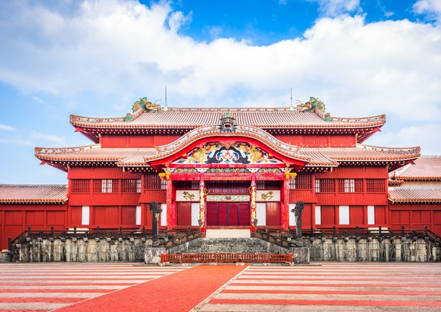 Shuriborgen på ön Okinawa