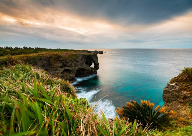 Kap Manzamo på ön Okinawa