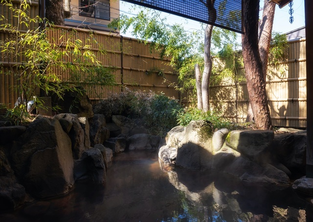 Varm källa utomhus i Shibu Onsen