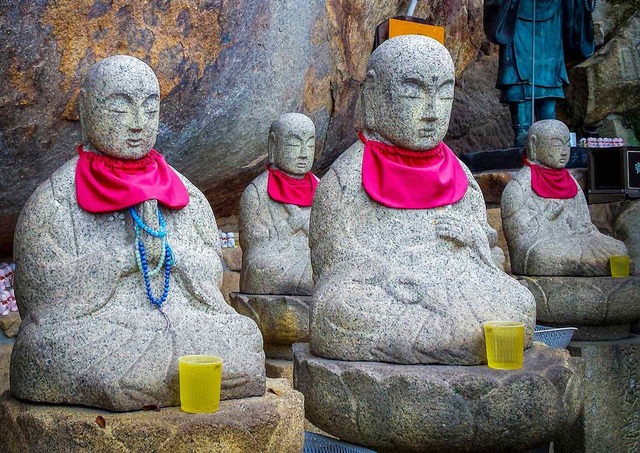 Buddhistisk helgedom i Onomichi