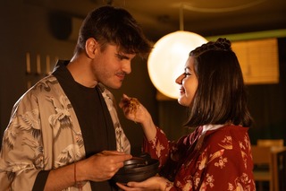 Par delar japansk mat